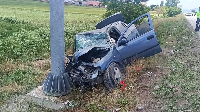 Afyonkarahisar’da feci kaza! 1 ölü 1 yaralı