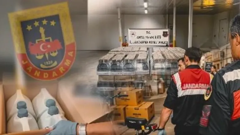 Antalya'da Sahte İçki Baskını! Rekor Miktarda Alkol Ele Geçirildi!
