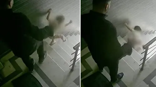Babasının tekmeyle ittiği kız çocuğu ve kardeşleri devlet korumasına alındı