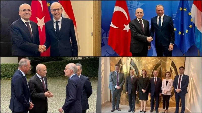 Bakan Şimşek, Lüksemburg'da Başbakan Frieden ve Maliye Bakanı Roth ile görüştü: Stratejik Finans Çalışma Grubu kurulacak