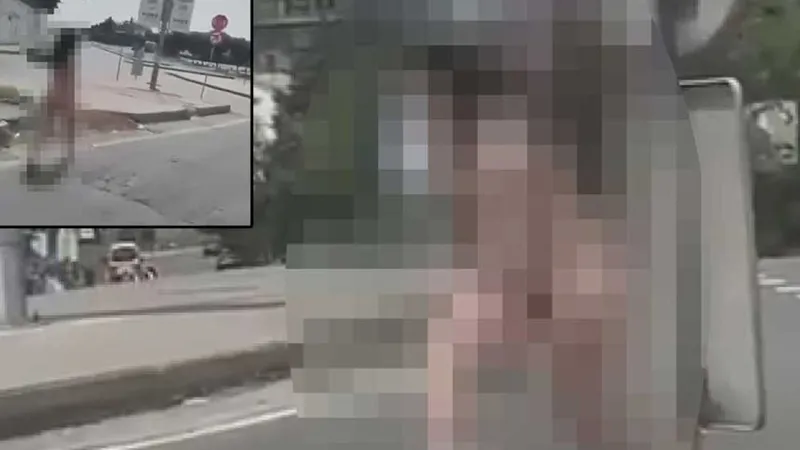 Başakşehir'de bir kadın çırılçıplak yürüdü