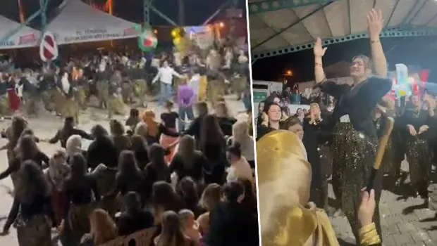 Bıyıkali Mahallesi'nde ilk kez yapıldı! Binlerce kişi Şalvar Gecesi için geldi