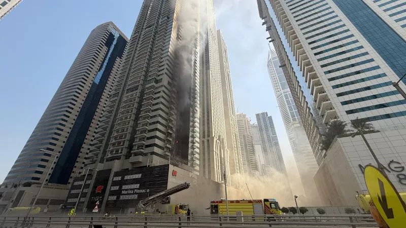 Dubai'de Korkunç Yangın! 67 Katlı Gökdelen Alevlere Teslim Oldu