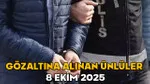 Gözaltına alınan ünlüler listesi 8 Ekim 2025 || Uyuşturucudan gözaltına alınan ünlü isimler kimler?