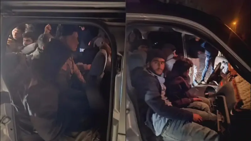 Hatay'da kaçak göçmen operasyonu: Araca tıka basa doldurulmuşlar!