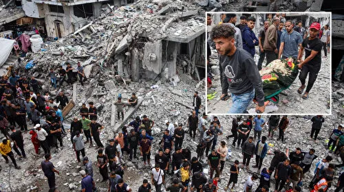 Katil İsrail Gazze'de yine yardım bekleyenleri hedef aldı: 20 Filistinli hayatını kaybetti