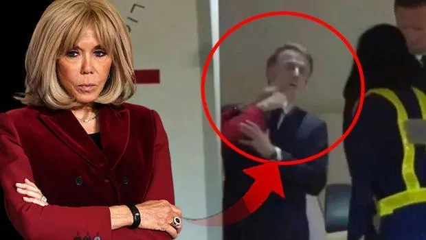 Macron eşinden tokat mı yedi? Dünya gündemine oturan görüntüler