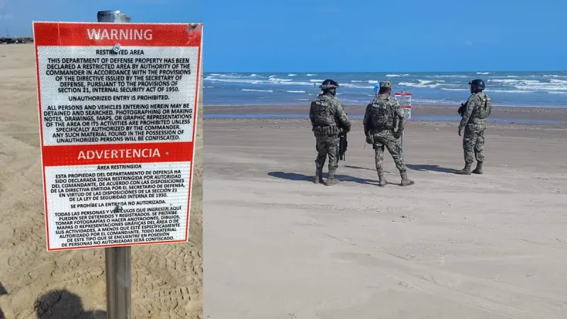 Meksika'da ABD işgali alarmı! Sahile asılan tabelalar kriz yarattı