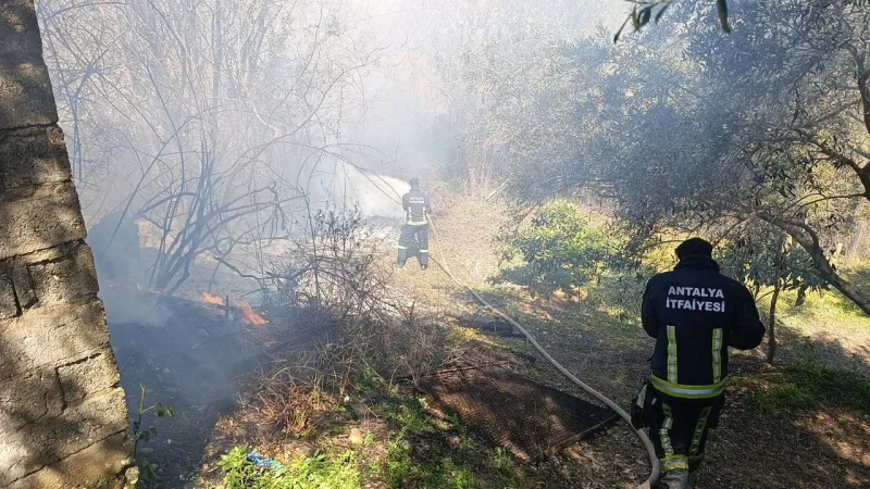 Manavgat'ta Çıkan Yangın İtfaiye ve Jandarma Müdahalesiyle Kontrol Altına Alındı