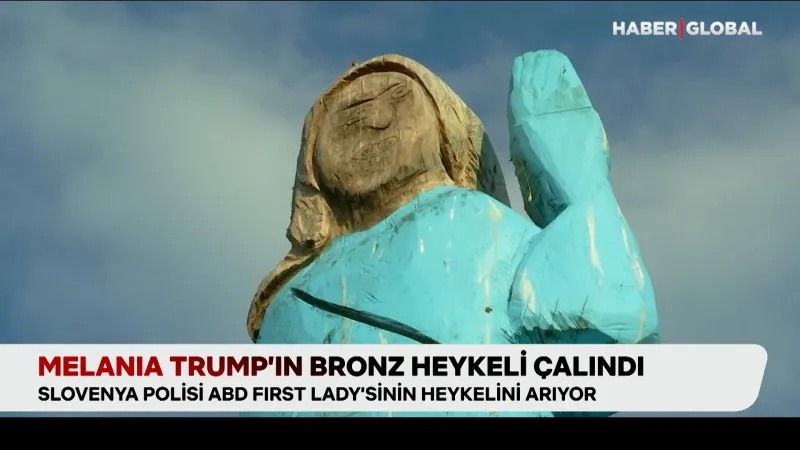 Melania Trump'ın Heykeli Yine Gündemde! Bu Kez Çalındı!