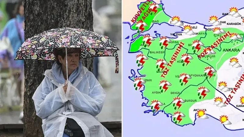 Hava Alarmı! Sağanak, Toz ve Fırtına Türkiye'yi Esir Alacak!