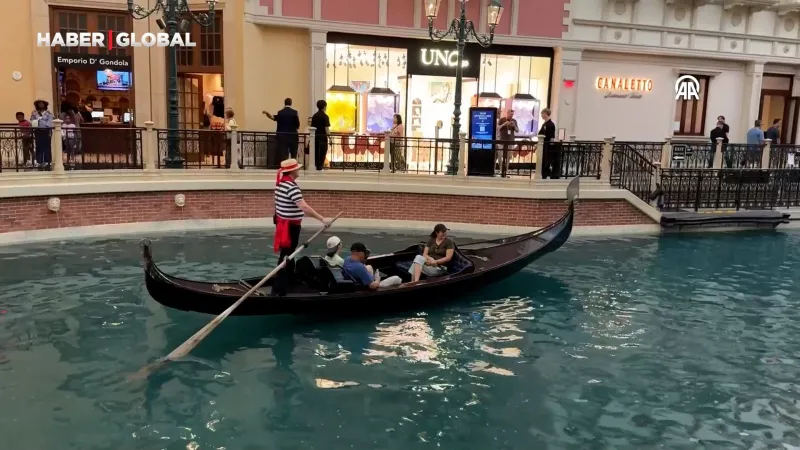 Las Vegas'ta Venedik Esintisi: Gondollarla Unutulmaz Anlar!