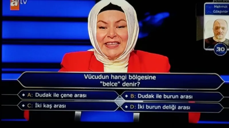 Vücudun hangi bölgesine “belce” denir?